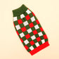 Puppy Knit New Year Dog Turtleneck Winter Clothes Pullover Green Sweatshirts Ugly Knitted Christmas Cat Sweater for Small Dogs