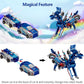 2 in 1 Magic Transformation Car Kids Transformer Toys Deformed Horse Model Magnetic Collision Deformation Car Gift