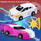 Unicorn Collision Transformation Car Toy Tianyi Pegasus Combination Separation Pull Back Transformation Robot Children'S Toy Sim
