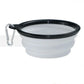 Collapsible Pet Silicone Dog Food Water Bowl Outdoor Camping Travel Portable Folding Supplies Dishes with Carabiner