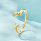 4Pc Adjustable Dachshund Dog Ring - Cute, Simple, Open-End Design, Multi-Color Fashion Jewelry for Men and Women, Daily Wear Acc