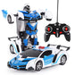 1/18 Rc Transformer Car 2 in 1 Transformation Robots Models Remote Control Car Racing Toy Fighting Toy Gift Boys Birthday Toy
