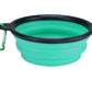 Collapsible Pet Silicone Dog Food Water Bowl Outdoor Camping Travel Portable Folding Supplies Dishes with Carabiner