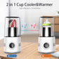 New 2 in 1 Drinks Cup Cooler Coffee Mug Warmer for Milk Tea Beer Desktop Electric Beverage Heating Cooling Cup for Home Office