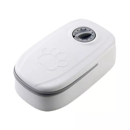 Dog Feeder Cat Automatic Feeding Water Bowl White Pet Food Storage Dispenser Container Pets Puppy Kitten Accessories