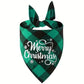 10/1PCS Christmas Print Dog Bandanas Large Pet Scarf Cartoon Red Green Grid Dog Drool Bib Cat Grooming Accessories Pet Supplies