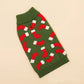 Puppy Knit New Year Dog Turtleneck Winter Clothes Pullover Green Sweatshirts Ugly Knitted Christmas Cat Sweater for Small Dogs