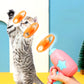 1 Set Cat Toy Interactive Pet Play Training Launcher 15Pcs Flying Discs with Slight Sound Kitten Playing Toy Pet Cat Accessories