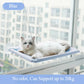 Pet Cat Hammock Hanging Cat Bed Aerial Cats Bed House Kitten Climbing Frame Sunny Window Seat Nest Bearing 20Kg Pet Accessories