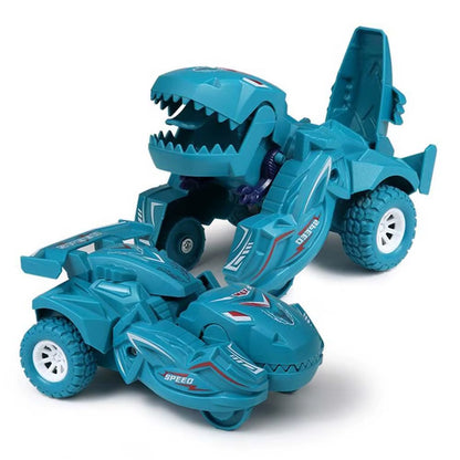 Creative Dinosaur Deformation Car Dinosaur Cars Combined into One Transformer Dinosaur Models Car Toys Stunt Vehicles Toy Gifts