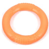 1Pc Orange Dog Toys Pet Flying Disk Training Ring Puller EVA Interactive Training Ring Puller Resistant for Dogs