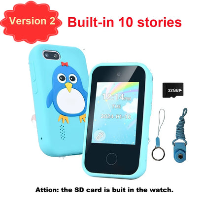 Kids Smart Phone Children Toys Mini Smart Phone Unicorn Toys Games Dual Camera Music Player Boys Girls Christmas Birthday Gifts