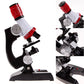 Kids Educational Microscope Kit Science Lab LED 100-1200X Toy Home School