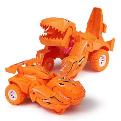 Creative Dinosaur Deformation Car Dinosaur Cars Combined into One Transformer Dinosaur Models Car Toys Stunt Vehicles Toy Gifts