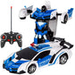 1/18 Rc Transformer Car 2 in 1 Transformation Robots Models Remote Control Car Racing Toy Fighting Toy Gift Boys Birthday Toy