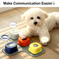 Dog Button Record Talking Pet Communication Vocal Training Interactive Toy Bell Ringer with Pad and Sticker Easy to Use