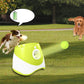Dog Tennis Launcher Automatic Pet Dogs Chase Toy Mini Tennis Throwing Pinball Machine Fun Interactive Throw Rechargable Catapult