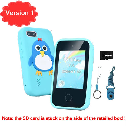 Kids Smart Phone Children Toys Mini Smart Phone Unicorn Toys Games Dual Camera Music Player Boys Girls Christmas Birthday Gifts