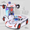 Children'S Transformer Robot Car Toys Fun Electric Transformer Police Car Lights Car Robot Racing Toys 1-6 Years Old Boys Toys