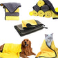 Quick-Drying Pet Dog and Cat Towels Soft Fiber Towels Water-Absorbent Bath Towel Convenient Pet Shop Cleaning Towel Pet Supplies