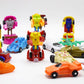 6 Pcs Novelty Funny Mini Deformation Small Car Shape Hundred Change of Car Robot Children Boys Birthday Gift Car Toys