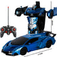 1/18 Rc Transformer Car 2 in 1 Transformation Robots Models Remote Control Car Racing Toy Fighting Toy Gift Boys Birthday Toy