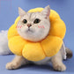 Sunflower Pet Collar Adjustable Anti-Bite Surgery Anti-Lick Wound Healing Cat Protection Collars Soft Plush Elizabethan Collar