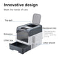 Cat Toilet Fully Enclosed Drawer Style Easy to Clean Portable Cat Manure Box with Splash Guard and Spoon on Top for Pet Supplies