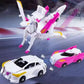 Unicorn Collision Transformation Car Toy Tianyi Pegasus Combination Separation Pull Back Transformation Robot Children'S Toy Sim