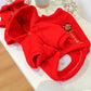 1PC Pet Clothing Autumn/Winter Red Christmas Elk with Hat Coat Suitable for Small and Medium Sized Dogs