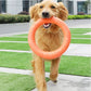 1Pc Orange Dog Toys Pet Flying Disk Training Ring Puller EVA Interactive Training Ring Puller Resistant for Dogs