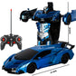 1/18 Rc Transformer Car 2 in 1 Transformation Robots Models Remote Control Car Racing Toy Fighting Toy Gift Boys Birthday Toy