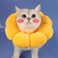 Sunflower Pet Collar Adjustable Anti-Bite Surgery Anti-Lick Wound Healing Cat Protection Collars Soft Plush Elizabethan Collar