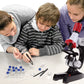 Kids Educational Microscope Kit Science Lab LED 100-1200X Toy Home School
