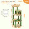 Multi-Level Cat Tree with Scratching Post Luxury Cat Tower with Condo House Cat Scratcher for Indoor Cat Accessories Pet Cat Toy